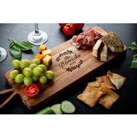 Personalisierte Akazie Griff Schneidebrett - Serviertablett Charcuterie Personalisierte Akazie Griff Schneidebrett - Serviertablett Charcuterie von leftcoastweddings