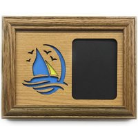 Segelboot-Bilderrahmen - 5x7 Rahmen Für 3x4 Foto Segelboot-Wanddekor, Segelboot-Geschenk Bootsfahrer von legacyimages