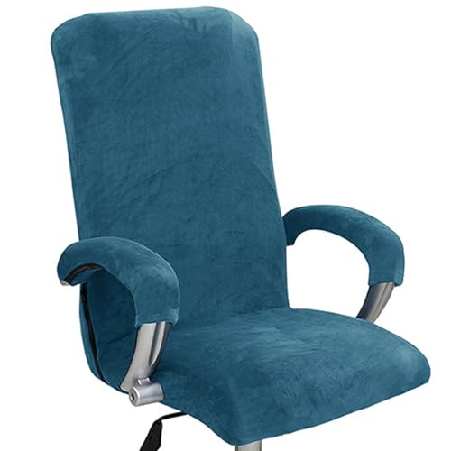 1 Set Office Stuhl Deckung, dehnbarer Computerstuhlabdeckung mit Armlehnenabdeckung staubdichtem Waschcomputer mit abnehmbarem Sitz -Protektor, Peacock BlueOffice 1 Set Office Stuhl Deckung, dehnbarer Computerstuhlabdeckung mit Armlehnenabdeckung staubdichtem Waschcomputer mit abnehmbarem Sitz -Protektor, Peacock BlueOffice von legtovt