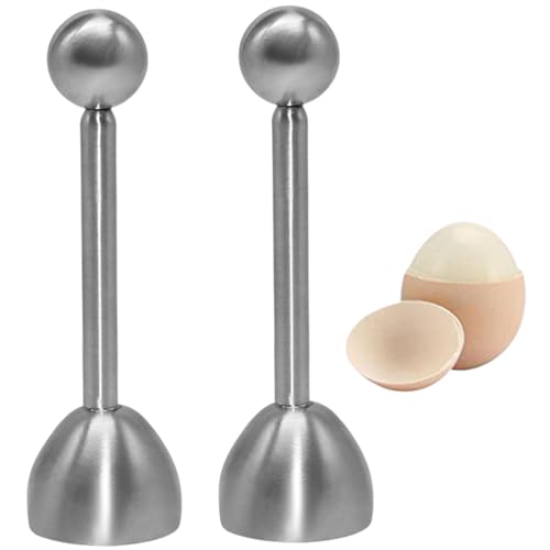 2pcs Ei Cracking -Werkzeug Mühelosen Tapfen zweimal auf Edelstahl -Eier Cracker. von legtovt