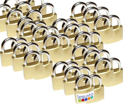 legunto® 45 Vorhängeschlösser – ein Schlüssel für alle - praktisch und sicher - 270 weitere Ersatzschlüssel, passend für jedes der gleichschließenden Schlösser von legunto
