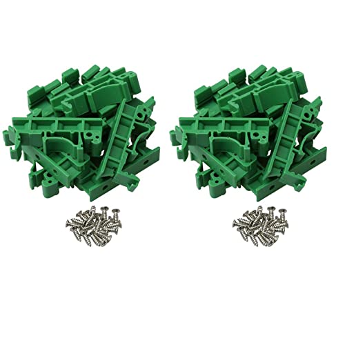 lehua 100 Stücke DRG-01 PCB für DIN 35 Schienen Unterstützung Adapter Leiter Platten Halterung Halter Träger Clips Stecker Verbinder von lehua