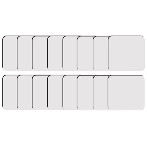 lehua 18 PCS Sublimations-Untersetzer-Rohlinge im Quadrat, MDF-Rohlinge im Großhandel, Weiße MDF-Kork-Untersetzer von lehua