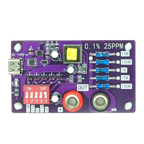 lehua AD585 Spannungsreferenzmodul 5 Kanäle 1,24 V/2,5 V/7,5 V/5 V/10 V 5 Stufen 10R/100R/1K/10K/100K Kalibrierungswiderstände von lehua