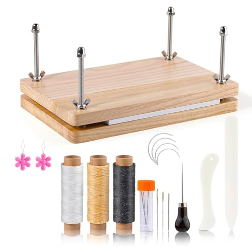 lehua Buchpresse, Buchbinde-Sets, Buchbindezubehör, Buchbinde-Set für Anfänger, Falzbein-Werkzeug für Heimwerker, 20 X 29,4 cm von lehua