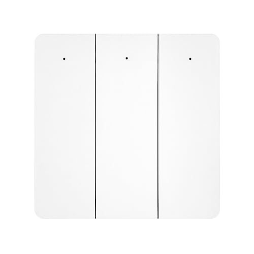 lehua Tuya Smart ZigBee Self Power Scene Switch Weißes ABS für Automatisierungsszenario, 3Gang von lehua