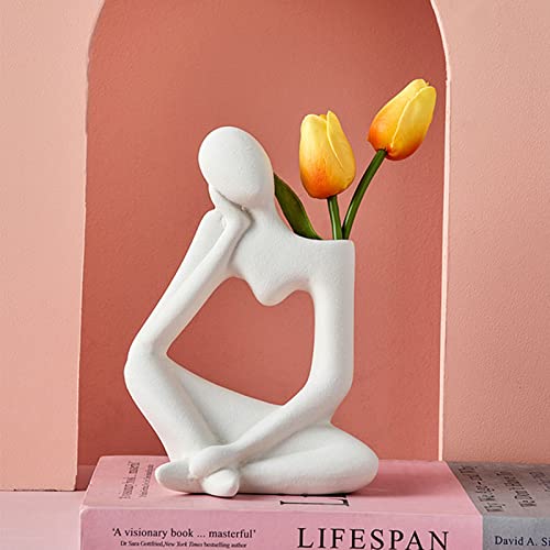 Keramik Vase Moderne Deko Vase Nordische Denker Vase Mädchen Blumenvase Ästhetische Vase Moderne Schicke Vase Boho Deko Für Heimdekoration Wohnzimmer von lembrd