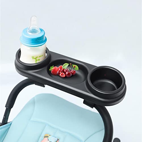 Snack Tablett Für Kinderwagen, Universelle Snack Tray For Prams, Trennwand Aufbewahrungs Kinder Essenstablett Mit Verstellbarem Clip, Passend Für Die Meisten Arten Von Kinderwagen Mit Armlehnen von lembrd