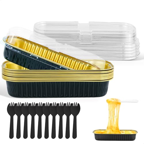 lemgyiamz Aluschalen, Alu Grillschalen mit Deckel, Aluschalen mit Deckel, 10 Stück rechteckige Einweg Alu Behälter für Grillen Backen und Kochen Robuste Aluminium Schalen lemgyiamz Aluschalen, Alu Grillschalen mit Deckel, Aluschalen mit Deckel, 10 Stück rechteckige Einweg Alu Behälter für Grillen Backen und Kochen Robuste Aluminium Schalen von lemgyiamz