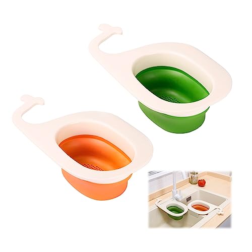 lemgyiamz Waschbecken Filterablage Dreieck Sink Strainer - Kitchen Drainage Basket Zusammenklappbares Spülen Sieb für LebensmittelabfäLleaufbewahrung Von Speiserestendraina Gekorbwalform von lemgyiamz