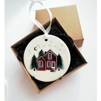 Keramik Baumdekoration Ornament, Weihnachtsdekor, Geschenk Für Mama, Christbaumschmuck, Skandi Keramik Baumdekoration Ornament, Weihnachtsdekor, Geschenk Für Mama, Christbaumschmuck, Skandi von lemonskyprint