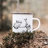 Emaille Tasse | Vespa von lenalineDesign