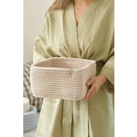 Aufbewahrungskorb Gehäkelt Rechteckig Viele Farben Utensilo Häkelkorb Recycelt Aufbewahrungskorb Gehäkelt Rechteckig Viele Farben Utensilo Häkelkorb Recycelt von lenalovesknitting