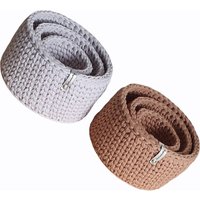 Gehäkelter Aufbewahrungskorb Dekokorb Auf Wunsch Mit Griffen Personalisiert Geschenk Zur Geburt Babyparty Einzug Hochzeit von lenalovesknitting