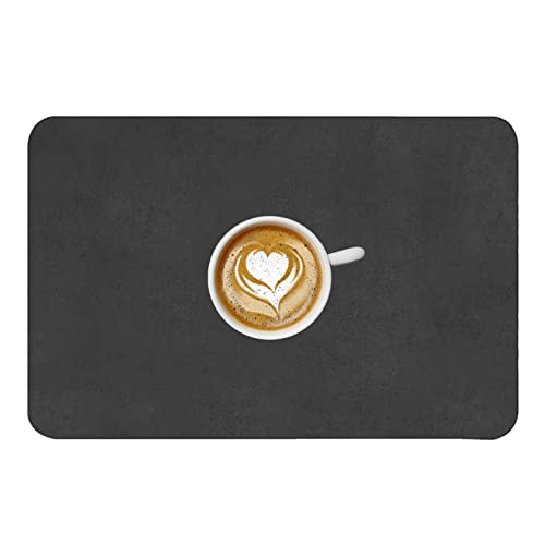 lencyotool Saugfähige Kaffeematte | Weiche Unterlage für unter der Kaffeemaschine rutschfest | Kaffeematten-Küchen-Organizer mit Gummimuster auf der Rückseite unter Gerätematten von lencyotool