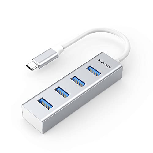 LENTION USB C Hub, 4 USB-3.0-Anschlüsse, Multiport-Adapter USB C für 2024-2016 MacBook Pro 13/14/15/16 M1-M4, Mac Air & Surface, iPad Pro, Chromebook, Stable Driver Certified (CB-C22s) von LENTION