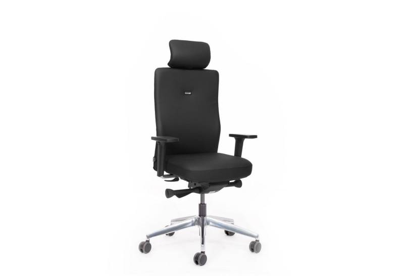 lento Bürostuhl Agilis10 mit Kopfstütze, Stoff Main Line Flax, TÜV GS,TÜV ERGONOMIE-SIEGEL von lento