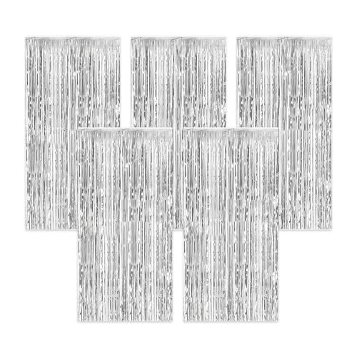 leruiyezs Silberhochzeit Deko Lametta Vorhang Silber Glitzervorhang Lametta Fransen Vorhänge 5 Stück 1 x 2m Für Geburtstag Abschlussfeier Hochzeit Weihnachtsdeko Party Fotohintergrund leruiyezs Silberhochzeit Deko Lametta Vorhang Silber Glitzervorhang Lametta Fransen Vorhänge 5 Stück 1 x 2m Für Geburtstag Abschlussfeier Hochzeit Weihnachtsdeko Party Fotohintergrund von leruiyezs