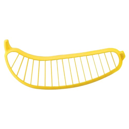 Bananenschneider Küchenhelfer | Handlicher Bananenschneider, Obstschneider, Zerkleinerer - Praktischer und ergonomischer Obstschneider, Erdbeerschneider für Küche und Restaurants Leryveo von leryveo