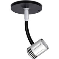 Less'n'more P-WS LED-Wandstrahler LED fest eingebaut 9W LED Aluminium, Schwarz von less'n'more