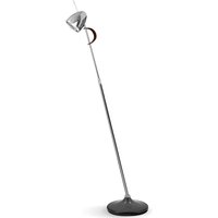 less'n'more Ylux LED Stehleuchte Kopf: Alu poliert, Fuß: Beton grau von less'n'more