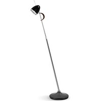 less'n'more Ylux LED Stehleuchte Kopf: schwarz matt, Fuß: Beton grau von less'n'more