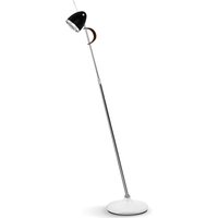 less'n'more Ylux LED Stehleuchte Kopf: schwarz matt, Fuß: Beton weiß von less'n'more