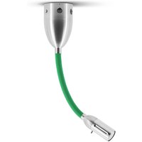 less'n'more Zeus LED Wand- / Deckenleuchte, Flexwelle: kurz Flexwelle: Textil grün von less'n'more