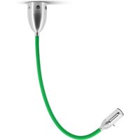 less'n'more Zeus LED Wand- / Deckenleuchte, Flexwelle: lang Flexwelle: Textil grün von less'n'more