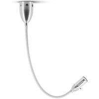 less'n'more Zeus LED Wand- / Deckenleuchte, Flexwelle: lang Flexwelle: Textil weiß von less'n'more