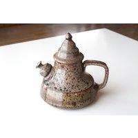 Teekanne Aus Keramik Von Alain Bresson, 60Er/Rustikale Landhaus-Boho-Folk-Keramik von lestrictmaximum