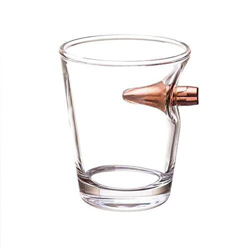 lesulety Whisky Bullet Glas Kunst Gläser Handgemachte Whiskey Gläser präsentiert Likör Tassen Geschenke Mini Gläser,Clear von lesulety