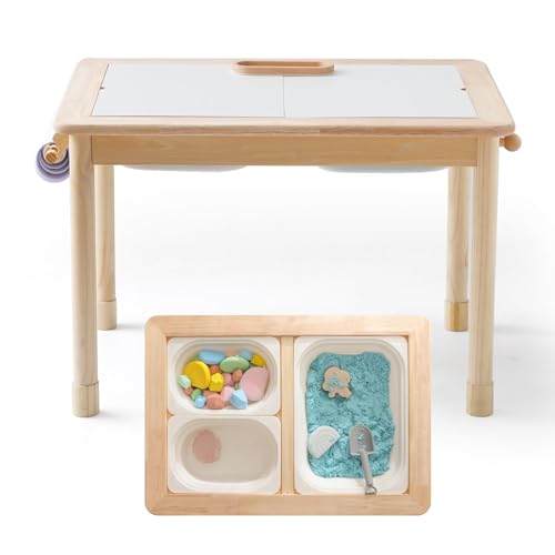 let's make Spieltisch Kinder, Maltisch für Kinder mit 3 Faltbare Aufbewahrungskästen Kindermöbel, Sandspieltisch, Sensorischer Tisch– Höhenverstellbar & Sicher für Kleinkinder ab 3 Jahr let's make Spieltisch Kinder, Maltisch für Kinder mit 3 Faltbare Aufbewahrungskästen Kindermöbel, Sandspieltisch, Sensorischer Tisch– Höhenverstellbar & Sicher für Kleinkinder ab 3 Jahr von let's make