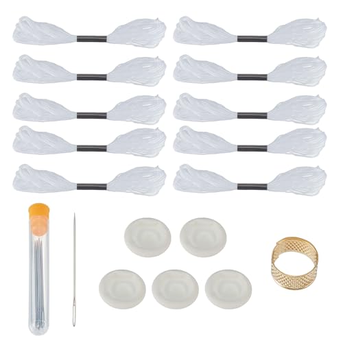 letsinstyle Sashiko Untersetzer Set Handgemachtes Untersetzer Set Mit 10 Rolle Faden 5 Nadeln Verstellbarem Sashiko Fingerhut Nähzubehör Für Handquilten Und Sticken letsinstyle Sashiko Untersetzer Set Handgemachtes Untersetzer Set Mit 10 Rolle Faden 5 Nadeln Verstellbarem Sashiko Fingerhut Nähzubehör Für Handquilten Und Sticken von letsinstyle