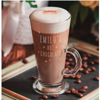 Personalisierte Heiße Schokolade Glas - Weihnachtsgeschenk Ihr Name Auf Dem Heiße Latte Geschenk von DepartmentOfGifting