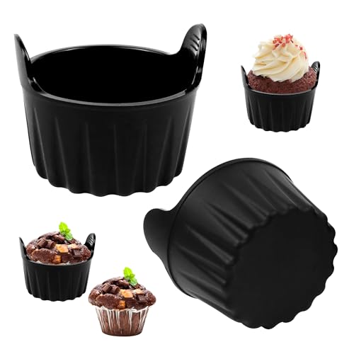 Muffin Silikonform für Heißluftfritteuse, Silikon Muffinform Set, Antihaftbeschichtet Backblech Backform Cupcakes, Brownies, Kuchen Backblech, Herstellung von Muffin-Kuchen, Torten, Brot - BPA-frei von letuxaamz