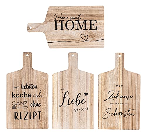 4er Set Wandbilder 22x40cm Sprüche Holz Schneidbrett Wanddeko Holzbild Küche Küchendeko 4er Set Wandbilder 22x40cm Sprüche Holz Schneidbrett Wanddeko Holzbild Küche Küchendeko von levandeo