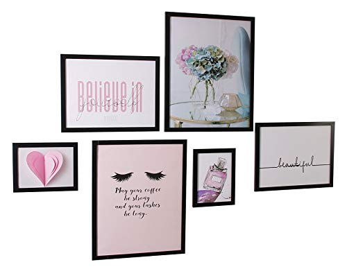 6er Set Bilderrahmen 40x50cm 30x40cm 18x24cm Schwarz Einzelrahmen Posterrahmen Fotorahmen Galerie Wohndeko Wanddeko 6er Set Bilderrahmen 40x50cm 30x40cm 18x24cm Schwarz Einzelrahmen Posterrahmen Fotorahmen Galerie Wohndeko Wanddeko von levandeo