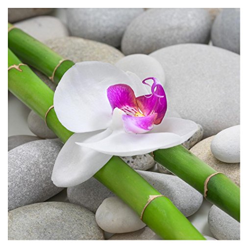 Glasbild 30 x 30 cm Orchideen Wandbild Bambus Glas Wellness Relax Wanddeko Einrichtung Bild Glasbild 30 x 30 cm Orchideen Wandbild Bambus Glas Wellness Relax Wanddeko Einrichtung Bild von levandeo