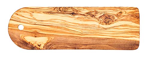 Schneidebrett ca. 30x10cm Olivenholz Küchenbrett Brettchen Holzbrett Servierplatte Küche Unikat Holz von levandeo
