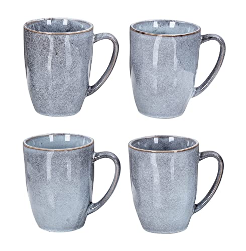 levandeo Steingut Becher 4er Set 300ml Tasse Grau Kaffeetasse Modern Design Küche Kaffeepott Teetasse levandeo Steingut Becher 4er Set 300ml Tasse Grau Kaffeetasse Modern Design Küche Kaffeepott Teetasse von levandeo