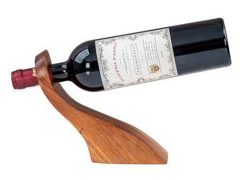 Weinflaschenhalter Holz Akazie Flaschenhalter Weinhalter Weinständer Geschenk Geschenkidee Flaschenständer Natur Tischdeko Weinständer von levandeo