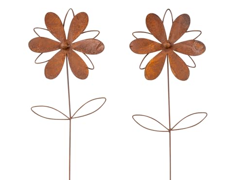 levandeo 2er Set Gartenstecker L60cm Blume Rostdeko Gartendeko Edelrost Deko Garten Metall Metallbild Topfstecker Beetstecker levandeo 2er Set Gartenstecker L60cm Blume Rostdeko Gartendeko Edelrost Deko Garten Metall Metallbild Topfstecker Beetstecker von levandeo