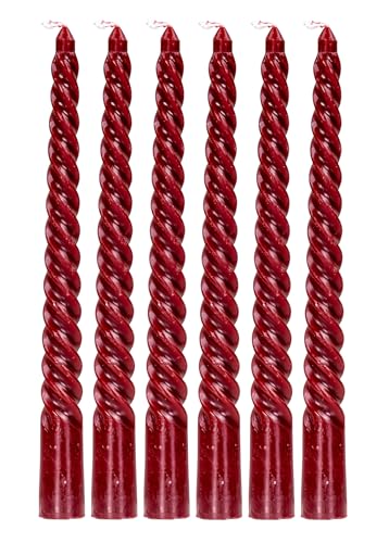 levandeo 6er Set Rote Kerzen Gedreht H20cm Stabkerzen Tafelkerzen Spiralkerzen Tischdeko Kerzen Deko levandeo 6er Set Rote Kerzen Gedreht H20cm Stabkerzen Tafelkerzen Spiralkerzen Tischdeko Kerzen Deko von levandeo