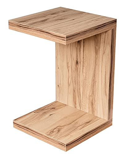 levandeo Beistelltisch Coco Kernbuche 32x32cm Höhe 50cm Keine Montage fest verleimt Holz Couchtisch Tisch Sofatisch von levandeo