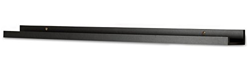 levandeo Bilderleiste Schwarz 70cm lang MDF Holz Bilderschiene Galerieschiene Wandregal von levandeo