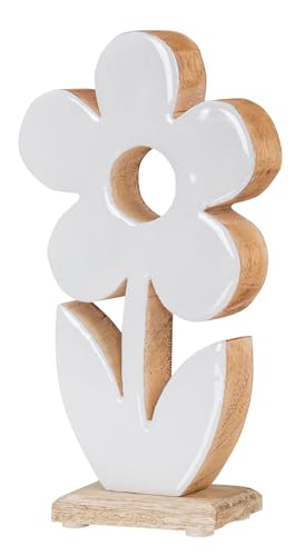 levandeo Blume aus Holz H23cm Mango Weiß Natur Braun Tischdeko Deko Aufsteller Rustikal Frühling Sommer levandeo Blume aus Holz H23cm Mango Weiß Natur Braun Tischdeko Deko Aufsteller Rustikal Frühling Sommer von levandeo
