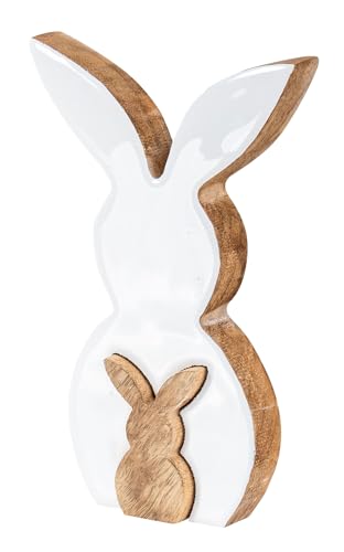 levandeo Deko Hase 2er Set H20cm Mango Holz Natur Weiß Tischdeko Frühling Ostern Deko Osterdeko Figur Osterhase levandeo Deko Hase 2er Set H20cm Mango Holz Natur Weiß Tischdeko Frühling Ostern Deko Osterdeko Figur Osterhase von levandeo
