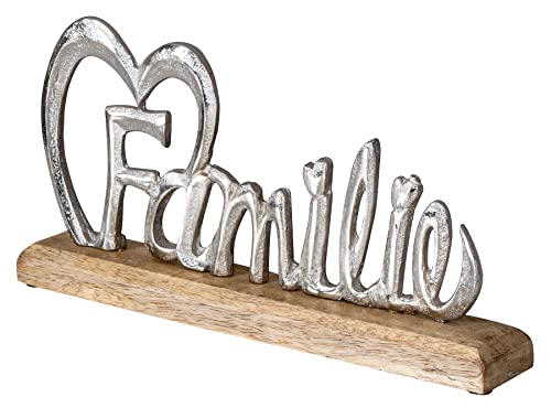 levandeo Familie Schriftzug Silber L30cm Mango Holz Aufsteller Buchstaben Tischdeko Family Wohndekoration levandeo Familie Schriftzug Silber L30cm Mango Holz Aufsteller Buchstaben Tischdeko Family Wohndekoration von levandeo