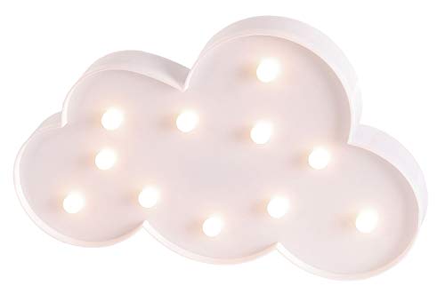 LED Wolke 29x18cm Weiß Lampe Leuchtbild Kinderzimmer Licht Dekoleuchte Deko Nachtlicht WandleuchteTischdeko von levandeo